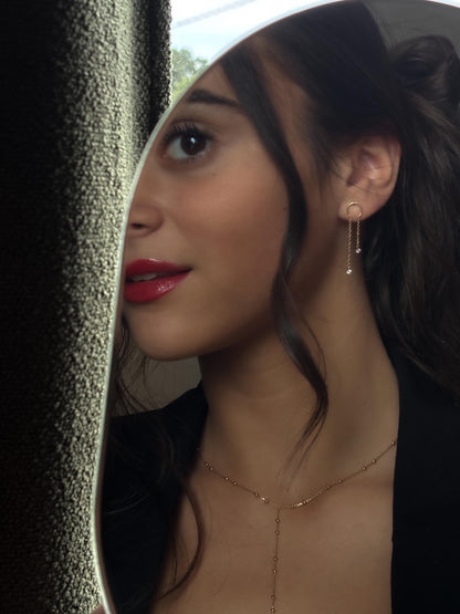 Boucles d'oreilles MUSE plaqué or